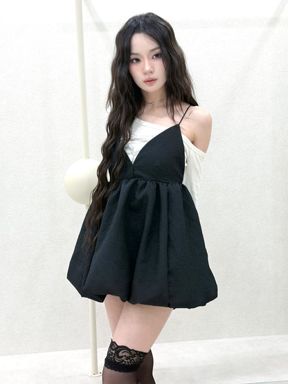 mini balloon dress.