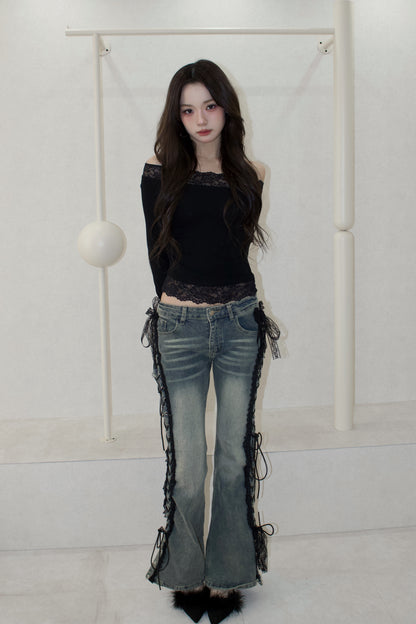 muse en lace off-shoulder.