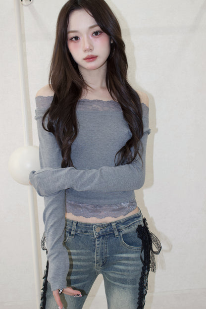 muse en lace off-shoulder.