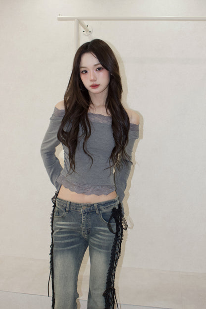 muse en lace off-shoulder.