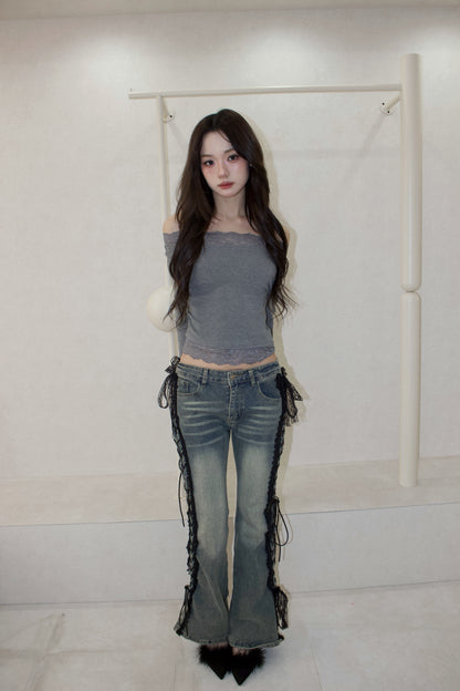 muse en lace off-shoulder.