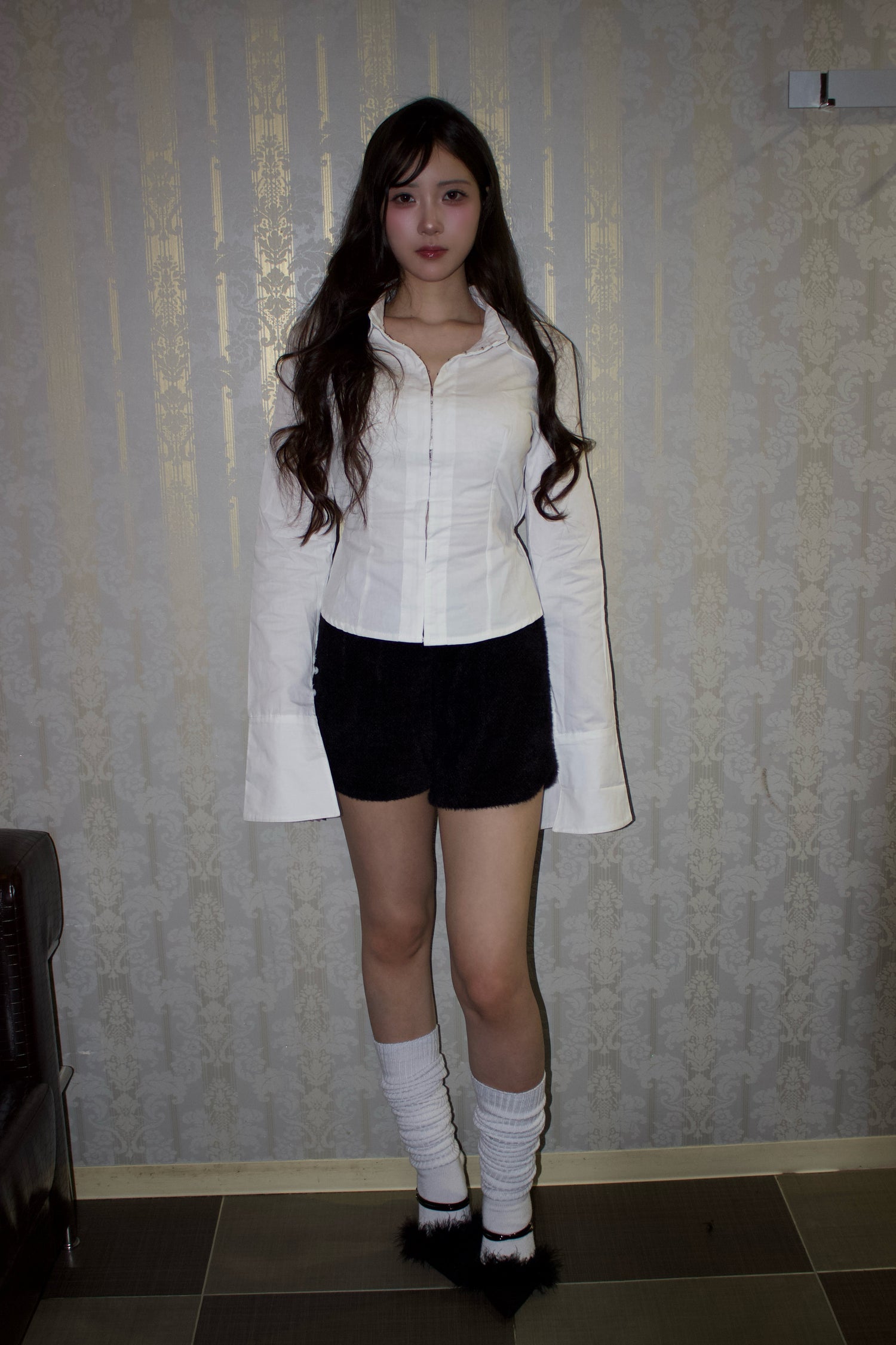 contour ribbon shirt.