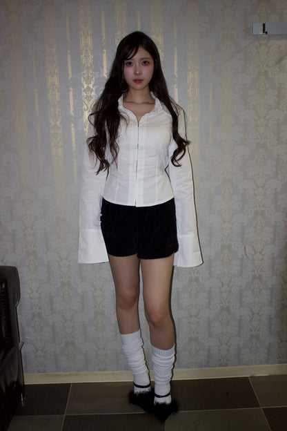 contour ribbon shirt.