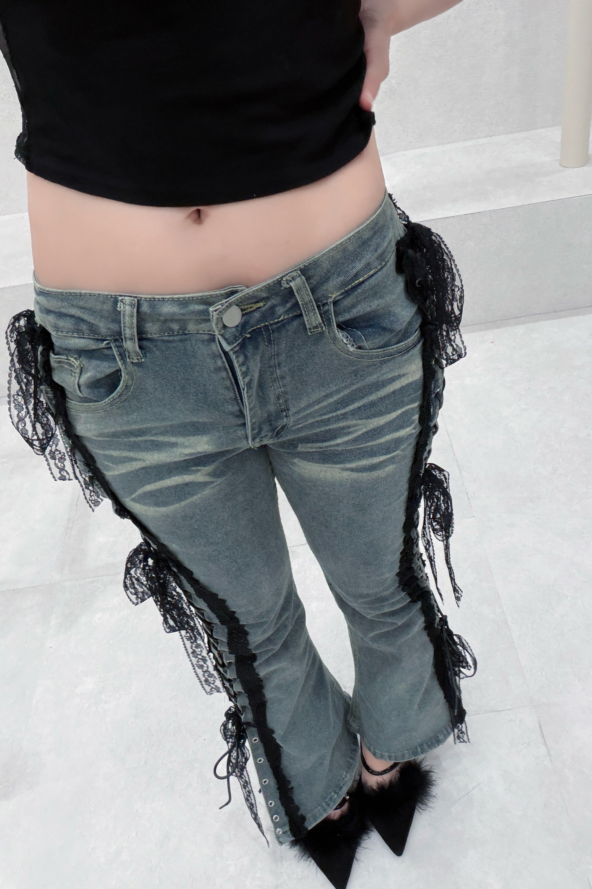 seduce lace denim.【リニューアル】