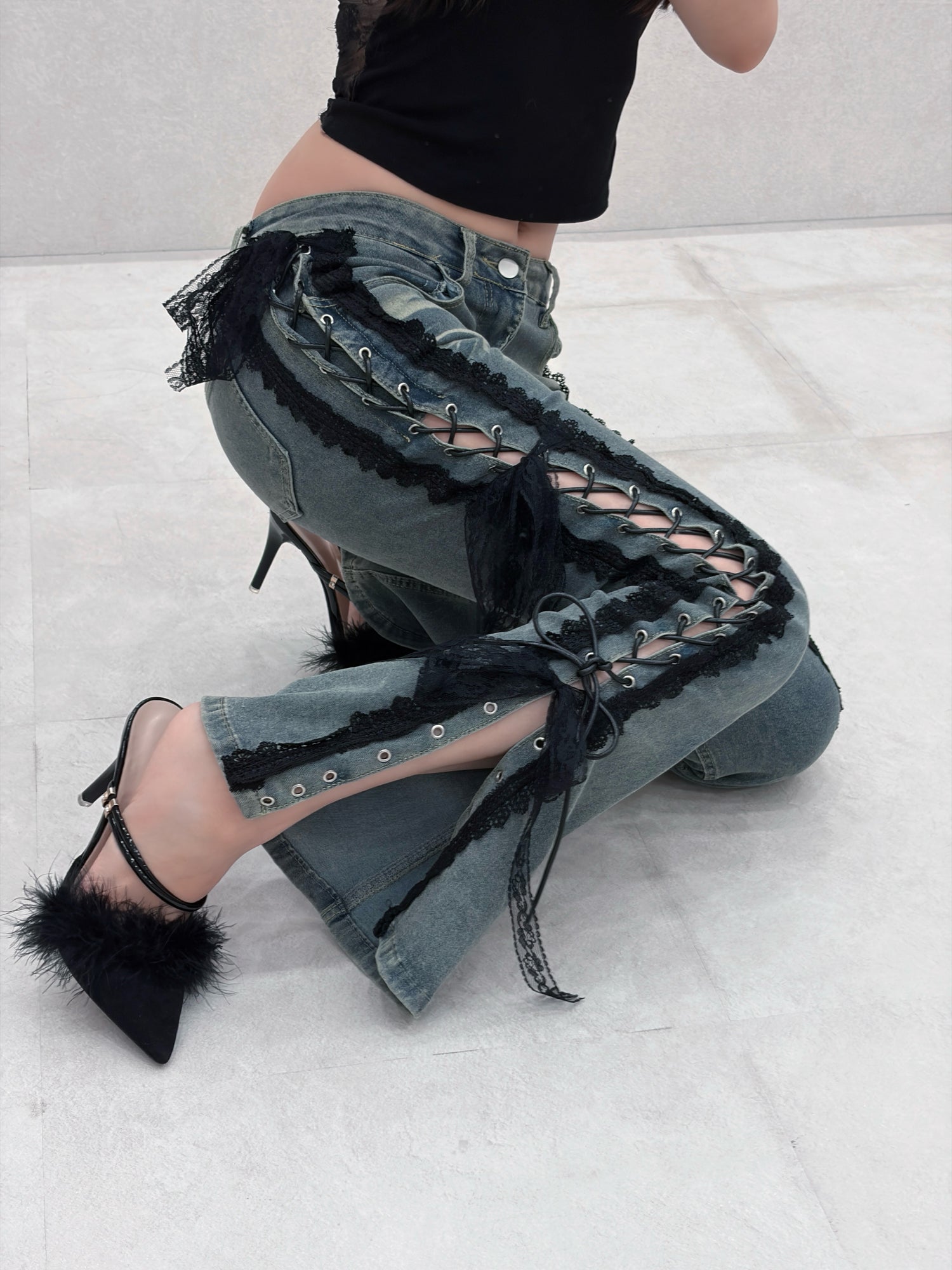 seduce lace denim.【リニューアル】