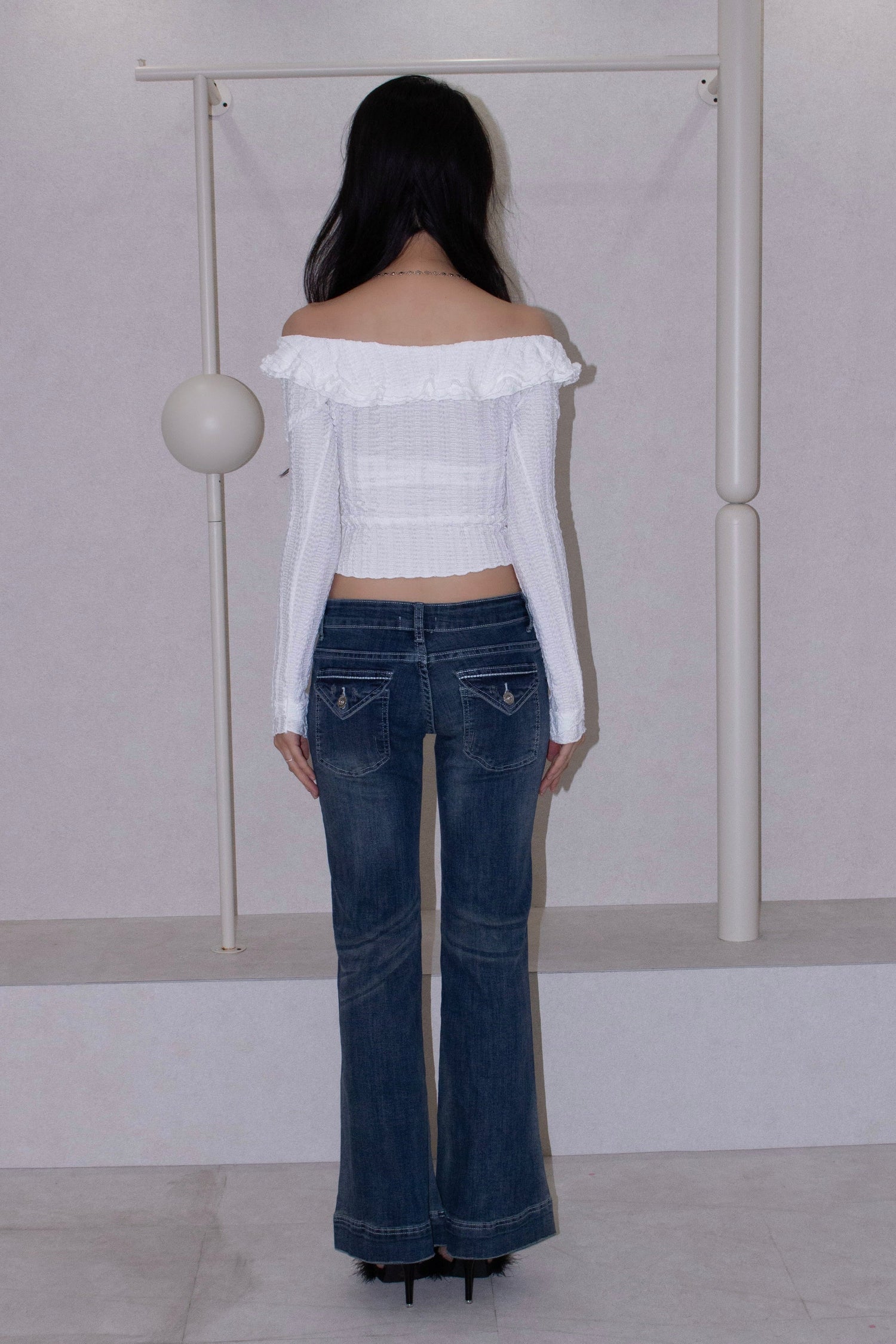 white shirring tops.