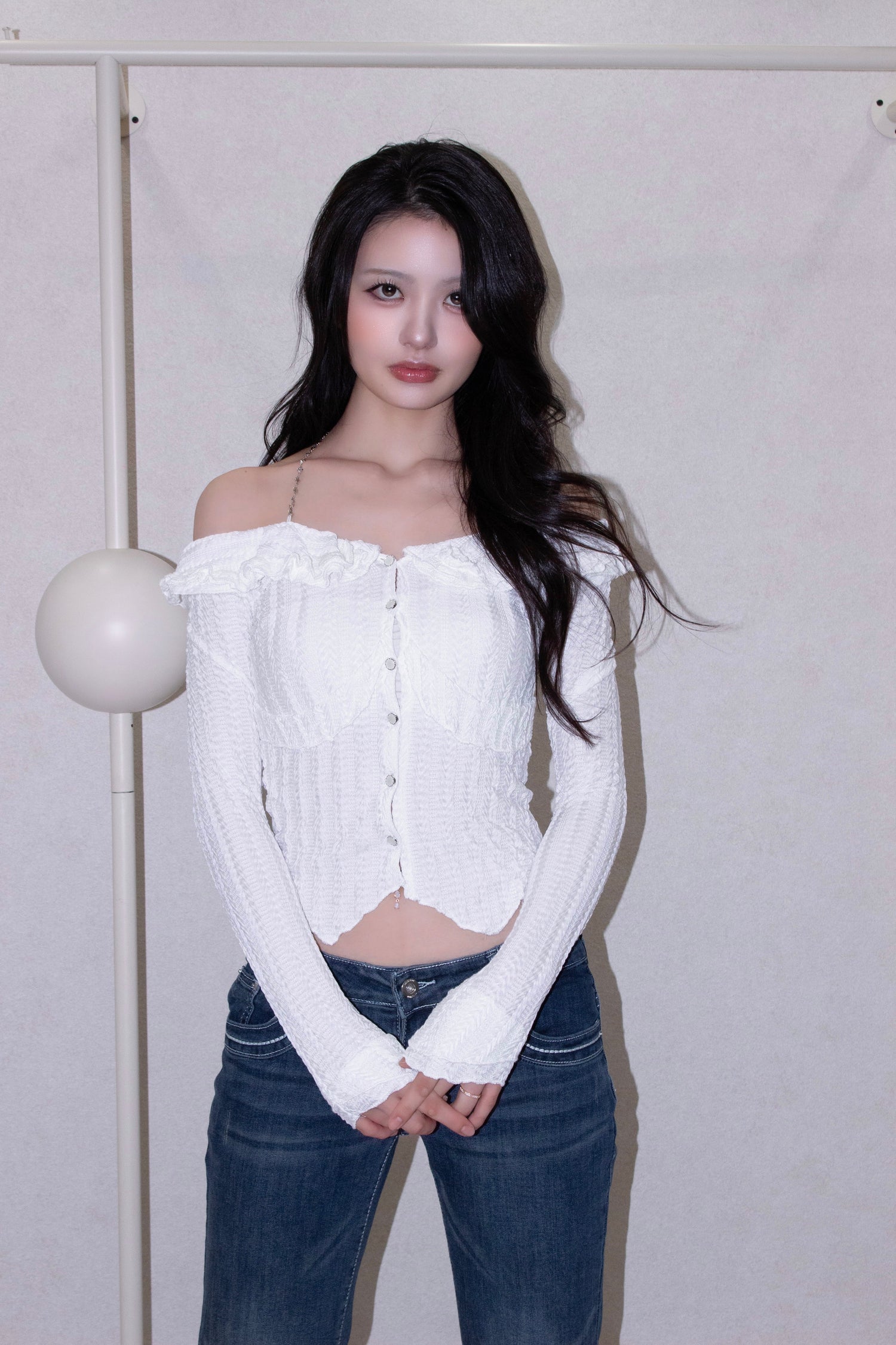 white shirring tops.