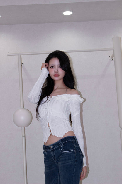 white shirring tops.