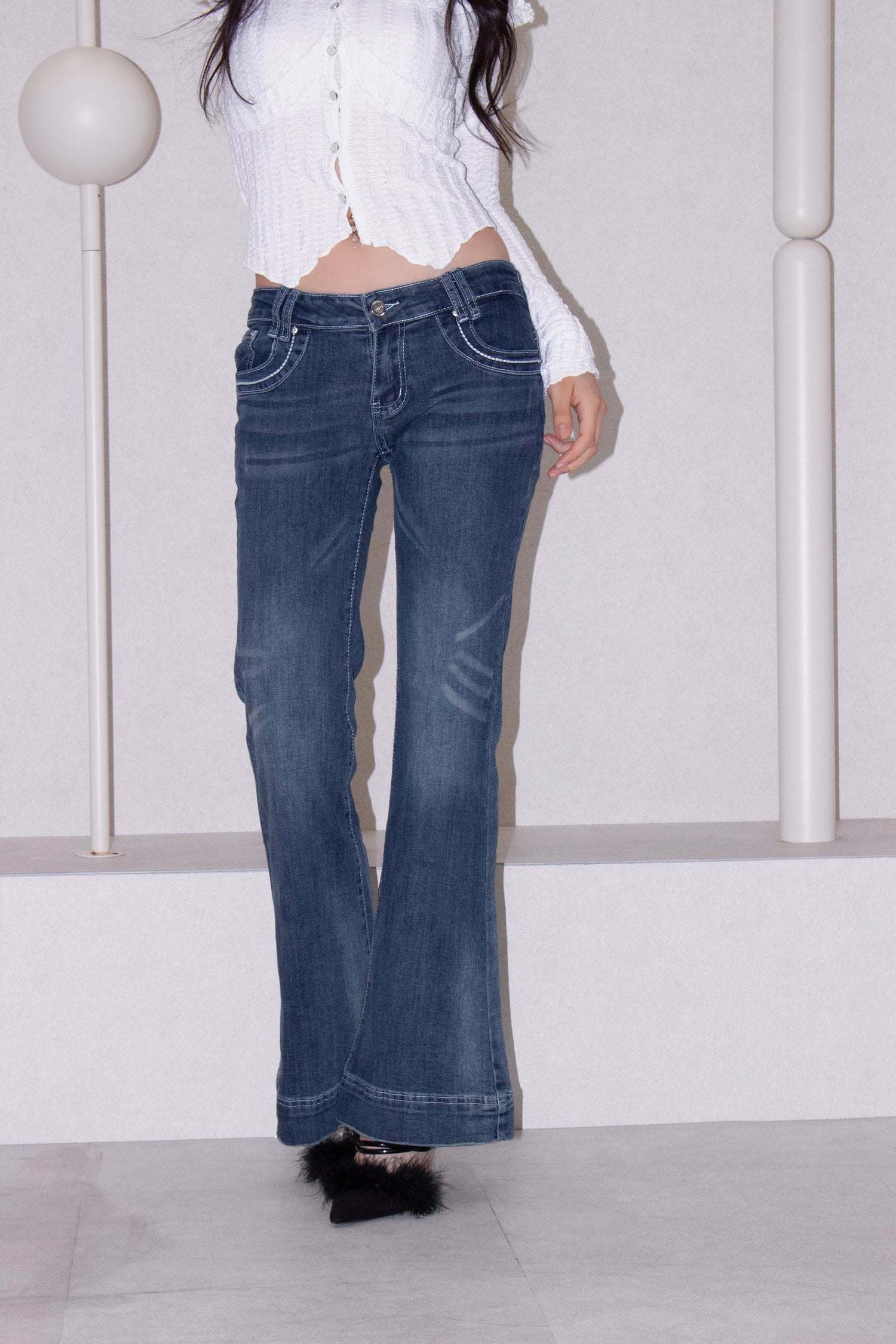 model fit denim.