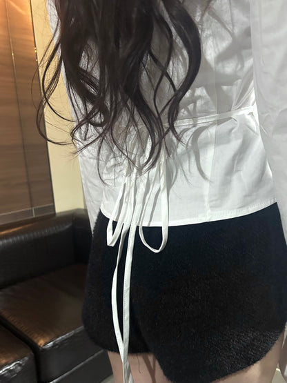 contour ribbon shirt.