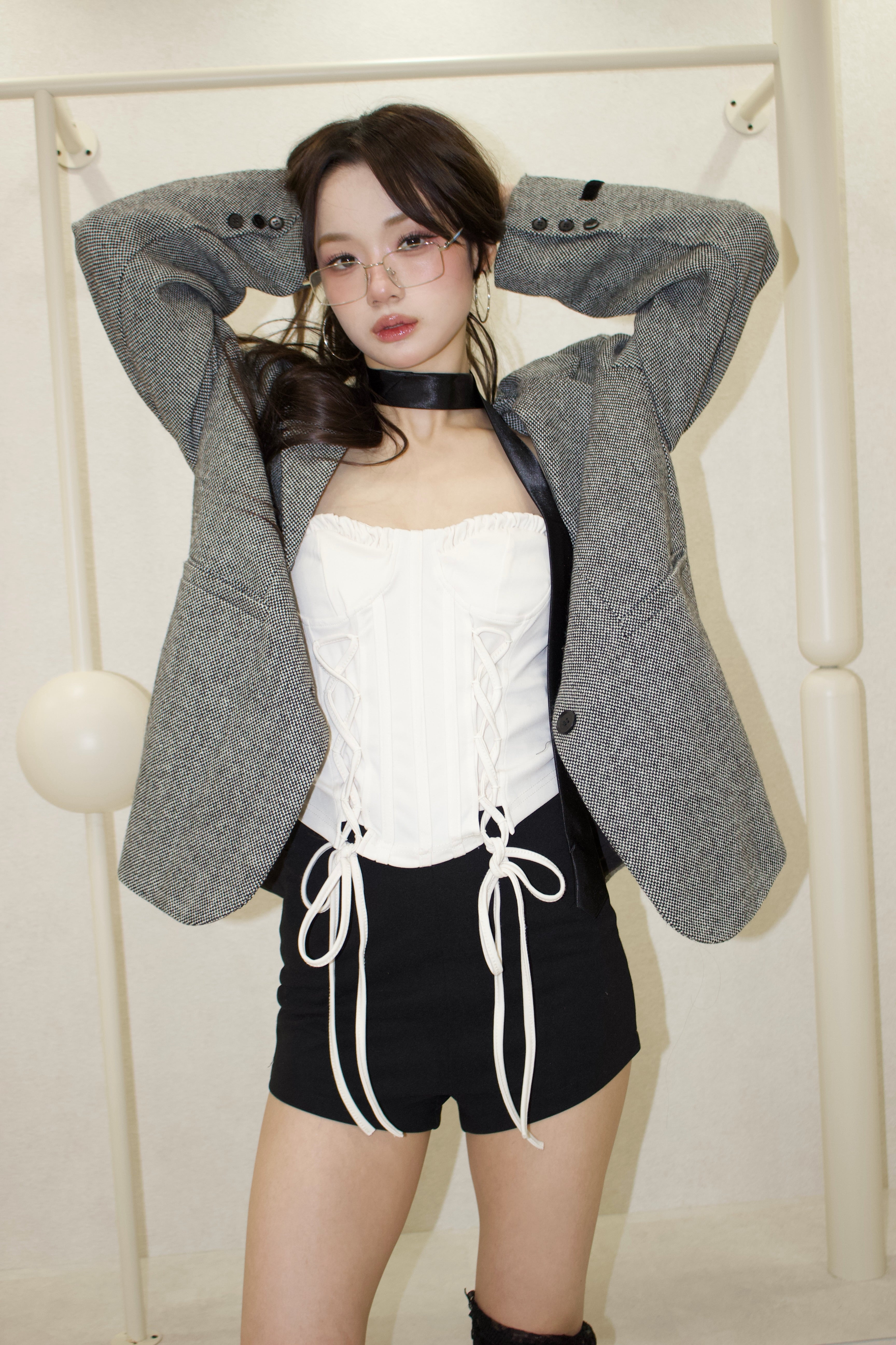 lace-up bear tops.